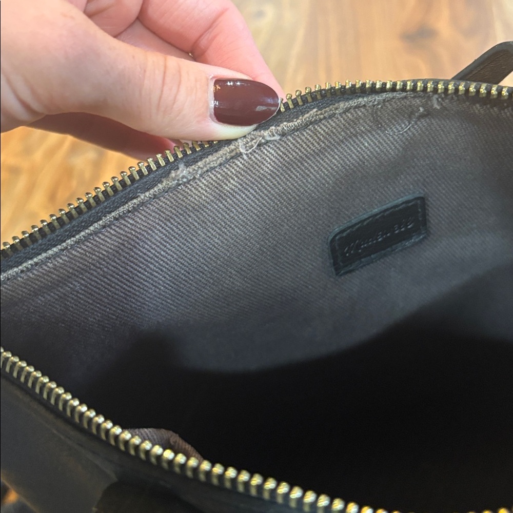 Madewell Black Leather Tote Bag - Picture 6 of 8